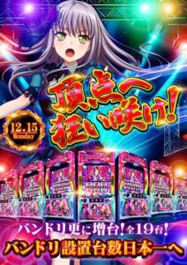 横浜のスロ専全部で208台しかないのに今日からバンドリ19台で笑う